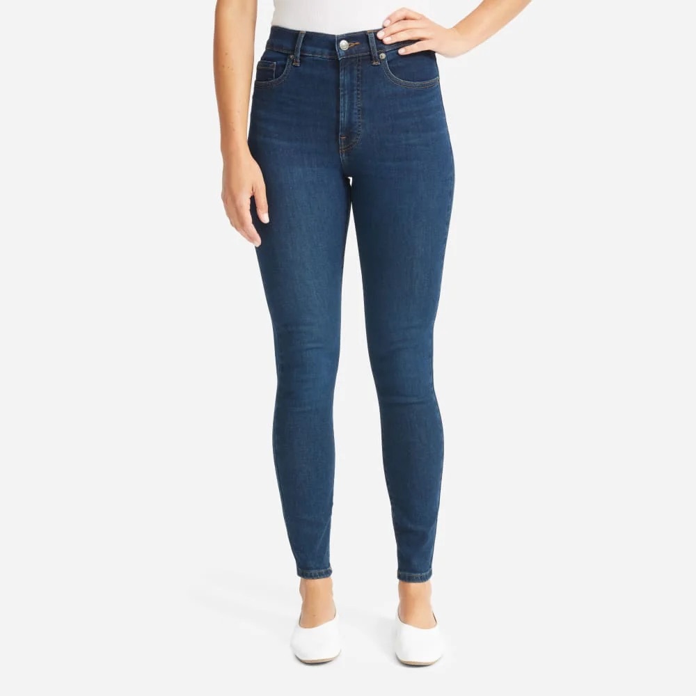 26W Everlane Dark Denim High Rise Skinny Jeans like new